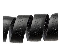 Brooks England Nastro per manubrio in pelle nera, tappi terminali inclusi