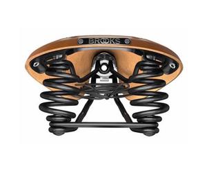 Brooks England Sella Flyer Carved Honey