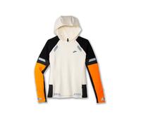 BROOKS Felpa con cappuccio da running da donna Run Visible Thermal 2.0 bianco | M