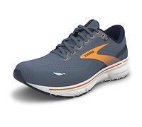 Brooks Ghost 15, Scarpe da corsa Uomo, Grigio (Flintstone Peacoat Orange Pop), 42 EU