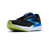 BROOKS Ghost 16, Sneaker Uomo, Black Cobalt Neo Yellow, 44.5 EU