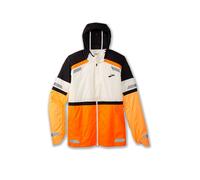 BROOKS Run Visible Jacket 2.0 - Uomo - Bianco / Arancione - Taglia L- modello 2024
