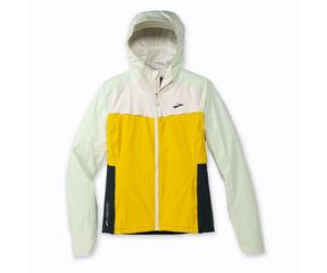 Brooks Giacca Running High Point Wp Lemon Ecru Glacier Verde Donna XS