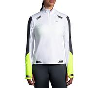 Brooks Run Visible 1/2 Zip White/Asphalt/Nightlife L Bianco