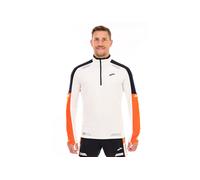 BROOKS Run Visible 1/2 Zip 2.0 - Uomo - Bianco / Arancione / Nero - Taglia S- modello 2024