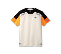Brooks Run Visible Tee 2.0 T Shirt Maglia da running da uomo white orange