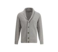 Brooksfield Gray Fleece Wool Cardigan - IT54 | XXL