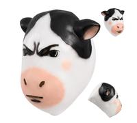 brooksnaji Cow Face Covering - Realistic Animal Costume covers