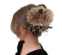 brooksnaji Fermaglio per capelli artificiale, clip per capelli a forma di boccioli di fiori, barrette non-slip Flower Claw Pins Bud fermagli per capelli, acconciature per donne e ragazze