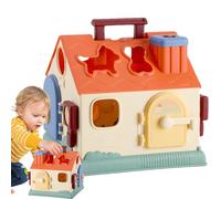 brooksnaji Gioco di ordinamento delle Forme - Gioco educativo per Imparare Le Forme - Giocattolo di risveglio 18 + per apprendimento cognitivo - casa, Viaggio, Scuola, o Camera - Idea Regalo