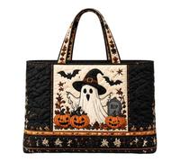 brooksnaji Halloween Tote Bag - 3D Quilted Large Capacity Handbag