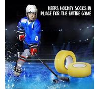 brooksnaji Nastro Trasparente per Hockey, Nastro per Bastoncini da Hockey | Nastro Adesivo Impermeabile e Resistente per Bastoncini da su Ghiaccio | Robusto Nastro Sportivo Multiuso per Calzini