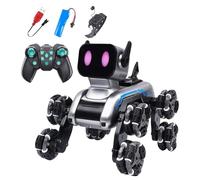 brooksnaji Remote Control Dog - Toy Kids Intelligent Remote Control Robot Dog 8 Dimostrazione Gesture Dence Sensing Crawl, RC, Boy Girl Gift, Robot for Kids - Hachiwale Smart Pupy per il gi