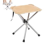 brooksnaji Sgabello per sedia portatile, sgabello compatto pieghevole - Sgabello esterno per sedia portatile, potere in acciaio inossidabile, sedile per pacchetto esterno leggero per campeggio,