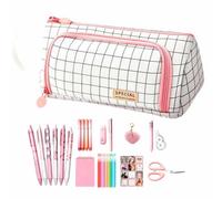 brooksnaji Stationery Set - Large Capacity Pencil Case with Supplies