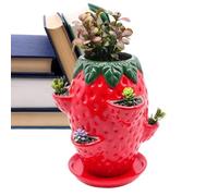 brooksnaji Strawberry Planter - Multi Tier Terracotta Growing Pot