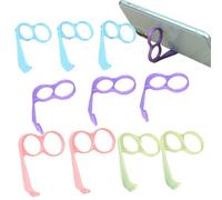 brooksnaji - Supporto portatile per cellulare, set da 10 pezzi, supporto per desktop/palmare, supporto creativo con supporto per la maniglia