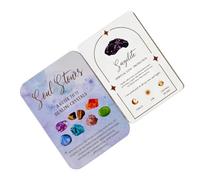 brooksnaji Tarot Cards - 51 Piece English Crystal Fortune Telling Deck