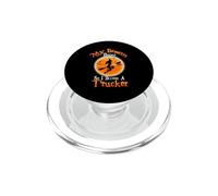 Broom Broke So I Became A Trucker Halloween Costume PopSockets PopGrip per MagSafe