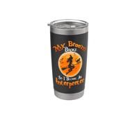 Broom Broke So I Became An Interpreter Halloween Costume Bicchiere termico in acciaio inox doppia parete