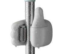 Broom Hanger - 8 x 7,2 x 6 cm Thumb Up Gesture Mop Hanger Wall Mount | Non Slip Ready to Use Space-Saving Storage Rack, No Drilling Convenient Home Organization for Bathroom Kitchen Garage