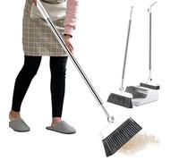 Broom Set,3 Pezzi Rust Proof Sweeping Duster | Broom With Dust | For Home House Apartment Indoor Outdoor Floor Dorm Garage Required When Sweeping Hard Floors, Offering Convenience And Comfort For