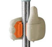 Broom Staffa da parete montata - Mople di maledra montato | Mop e supporto per scopa | Topeer per lo stoccaggio delle scope dei gesti del pollice | Rack di stoccaggio salvaspazio senza