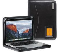 Broonel Black Leather Contour Case For MSI Summit E16 AI Studio 16" Laptop