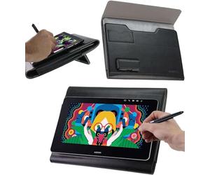 Broonel Custodia in pelle nera - Compatibile con HUION LB4 LED Light Pad