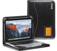 Broonel - Serie Contour - Custodia protettiva in pelle nera - Compatibile con laptop MSI VenturePro 16 AI 16"