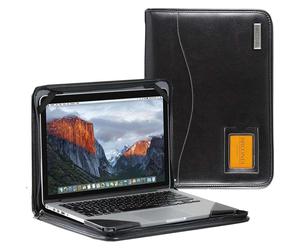 Broonel - Serie Contour - Custodia protettiva in pelle nera resistente - Compatibile con il laptop ASUS Vivobook 15 X1504ZA da 15,6 pollici Full HD