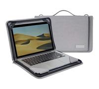 Broonel - Serie Contour - Custodia protettiva in pelle resistente grigia - Compatibile con il laptop Dell XPS 9315 2 in 1 da 13 pollici