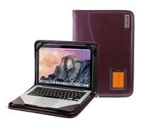 Broonel - Serie Contour - Custodia protettiva in pelle resistente viola - Compatibile con il laptop HP EliteBook 835 G9 13"""" Touch WUXGA