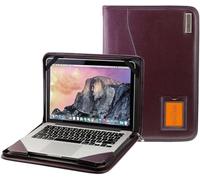 Broonel - Serie Contour - Custodia protettiva in pelle viola - Compatibile con laptop HP OmniBook 5 Flip 2 in 1 da 14"