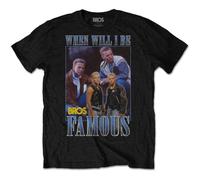 Bros - Bros T Shirt When Will I Be Famous Homage Logo Nuovo Ufficiale Uomo Nero Size S