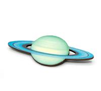 Brosche Miniblings Anstecknadel Pin Pianeta Spazio Astronautica Legno