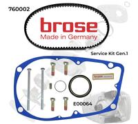 Brose e-Bike Motore Riementausch Service Kit Gen.1 Alluminio Drive C/S / T / Tf