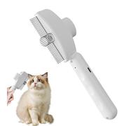 Brosse à Vapeur pour Animaux - Brosse à Vapeur pour Chien pour Toilettage - Design avec Bouton de Déverrouillage, Peigne pour Animaux avec Lumière et Réservoir Remplissable pour Intérieur et
