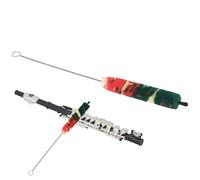 Brosse De Pour Avec Poils Tricolores - Éliminateur De Salive Lavable Pour Instrument De Musique | Brosse Et Bâtonnet De Pour Et Flûte | Outil De Détail Po