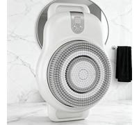 Brosse dorsale pour paroi de douche, conception à brosses séparées, 3 vitesses, hauteur réglable de 0 à 7 cm, rotation automatique à 360°, pour la douche, nettoyage en profondeur et massage du dos