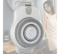 Brosse exfoliante murale intelligente - Brosse exfoliante électrique pour le dos avec une large tête de brosse de 18 cm, rotation automatique à 360°, deux vitesses, pour un nettoyage en profondeur e