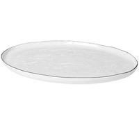 broste Copenhagen 14533194 SALT Piatto da portata, Porcellana, Bianco