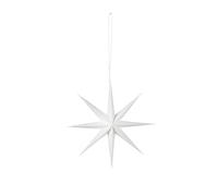 Broste Copenhagen Decorazione natalizia a forma di stella in carta, colore bianco, 15 cm, 70080399