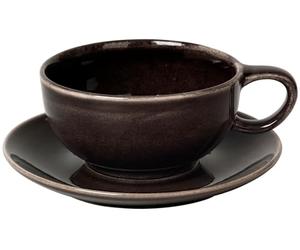 broste Copenhagen Nordic Coal - Tazza da tè con piattino