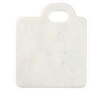 Broste Copenhagen Olina 70310654 - Tagliere quadrato in marmo, 26 x 30 x 1,4 cm, colore: Bianco