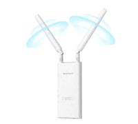 BrosTrend AC1200 Ripetitore WiFi Esterno Potente Lunga Portata, Dual Band 5GHz 867Mbps + 2.4GHz 300Mbps, Antenna WiFi Extender Esterno Supporta 802.3af PoE, IP65 Outdoor, con Adattatore PoE Passivo