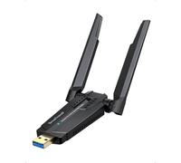 BrosTrend WiFi 6E 5400Mbps Chiavetta WiFi per PC Fisso per Windows 11/10 | Lunga Portata Adattatore USB WiFi Tri-Band 6GHz 2402Mbps + 5GHz 2402Mbps + 2.4G 574Mbps, Antenna WiFi USB per PC, WPA3, OFDMA