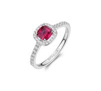 Brosway Anello da donna collezione Fancy della linea Passion Ruby. Anello in argento 925 rodiato, e zirconi rossi misura 18 trendy cod. FPR136E