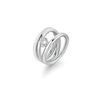 Brosway Anello Donna, Anello a Fascia in Acciaio e Cubic Zirconia | Collezione Ribbon - BBN45C