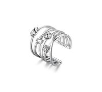 Brosway Anello Donna, Anello a Fascia in Ottone e Cristalli | Collezione Affinity - BFF124B